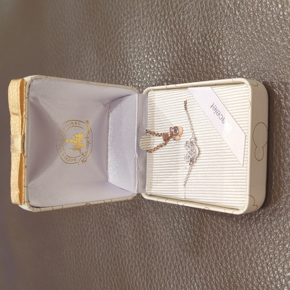 Disney Mickey Necklace and Bracelet
